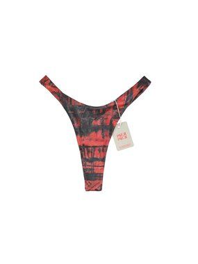 Meji Meji Reversible Bikini Bottoms in Red